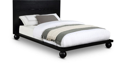 Meridian Furniture - Kent Black Queen Bed - KentBlack-Q veiw 1
