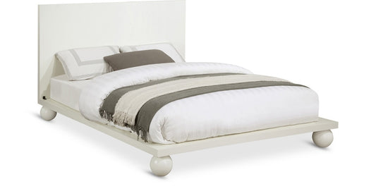 Meridian Furniture - Kent Cream Queen Bed - KentCream-Q veiw 1