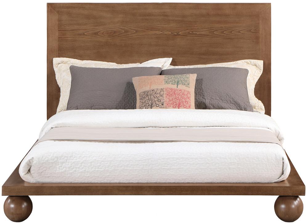 Meridian Furniture - Kent Walnut King Bed - KentWalnut-K veiw 4