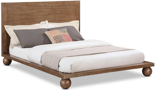 Meridian Furniture - Kent Walnut Queen Bed - KentWalnut-Q veiw 1