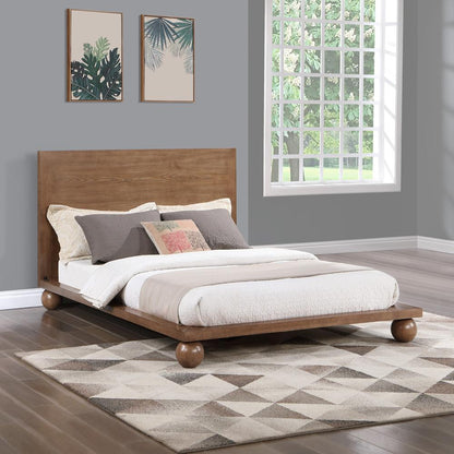 Meridian Furniture - Kent Walnut Queen Bed - KentWalnut-Q veiw 2
