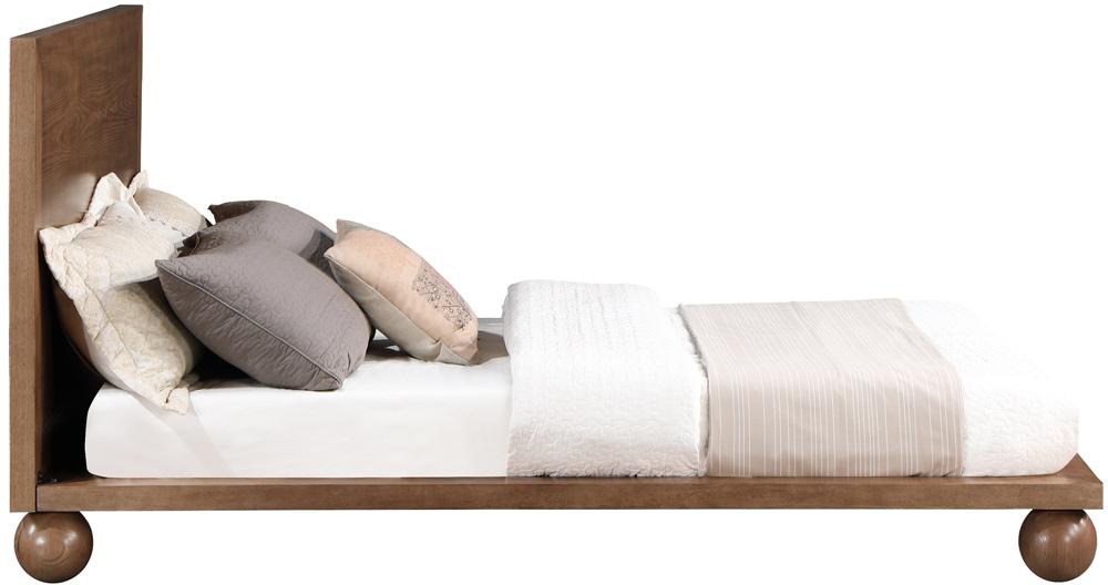 Meridian Furniture - Kent Walnut Queen Bed - KentWalnut-Q veiw 3