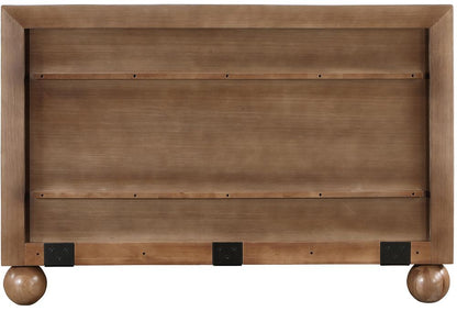 Meridian Furniture - Kent Walnut Queen Bed - KentWalnut-Q veiw 5