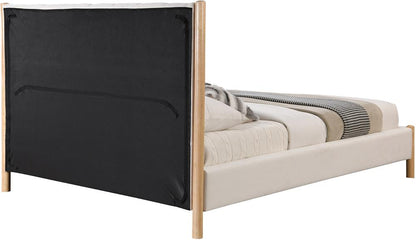 Meridian Furniture - Kona Cream Polyester Fabric Full Bed - KonaCream-F veiw 5