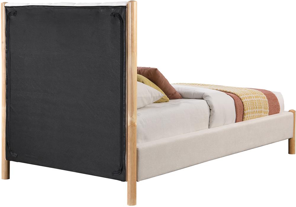 Meridian Furniture - Kona Cream Polyester Fabric Twin Bed - KonaCream-T veiw 5