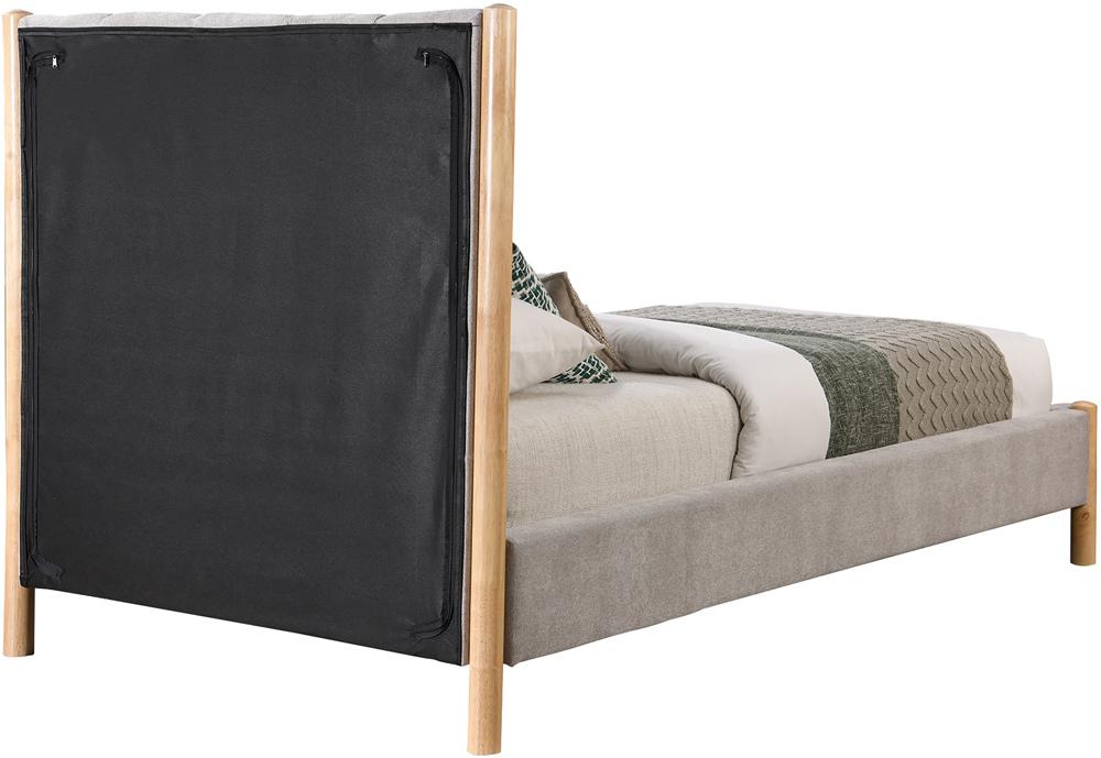 Meridian Furniture - Kona Grey Polyester Fabric Twin Bed - KonaGrey-T veiw 5