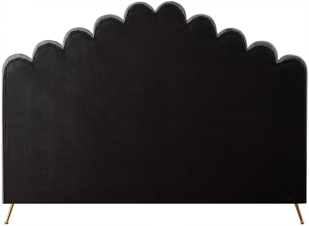 Meridian Furniture - Lily Grey Velvet King Bed - LilyGrey-K veiw 5