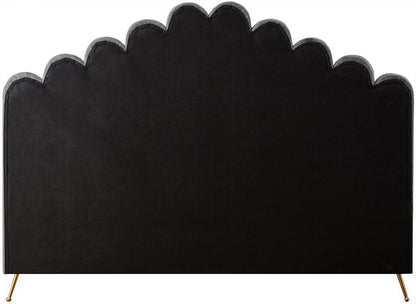 Meridian Furniture - Lily Grey Velvet King Bed - LilyGrey-K veiw 5