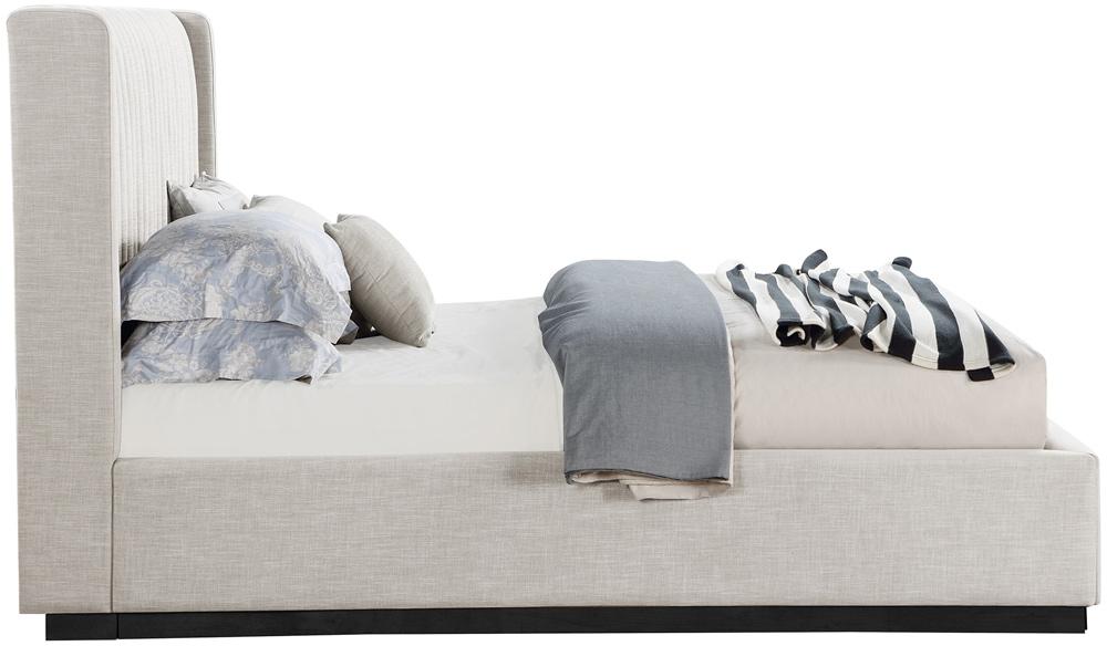 Meridian Furniture - Logan Beige Linen Textured Fabric King Bed - LoganBeige-K veiw 4
