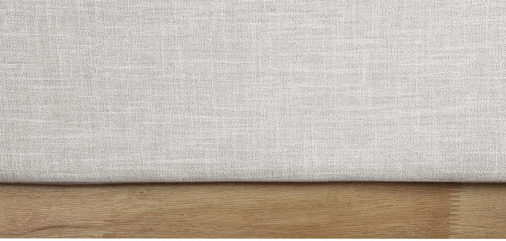 Meridian Furniture - Logan Cream Linen Textured Fabric King Bed - LoganCream-K veiw 7