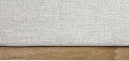 Meridian Furniture - Logan Cream Linen Textured Fabric King Bed - LoganCream-K veiw 7