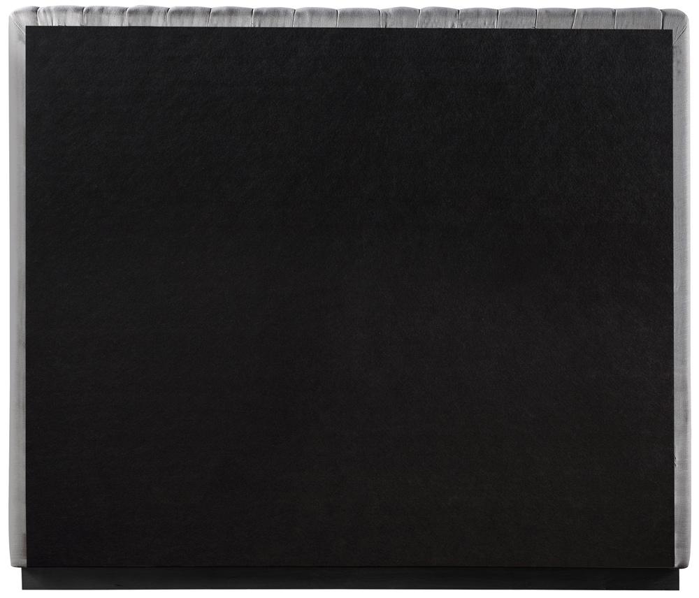 Meridian Furniture - Logan Grey Linen Textured Fabric Full Bed - LoganGrey-F veiw 5