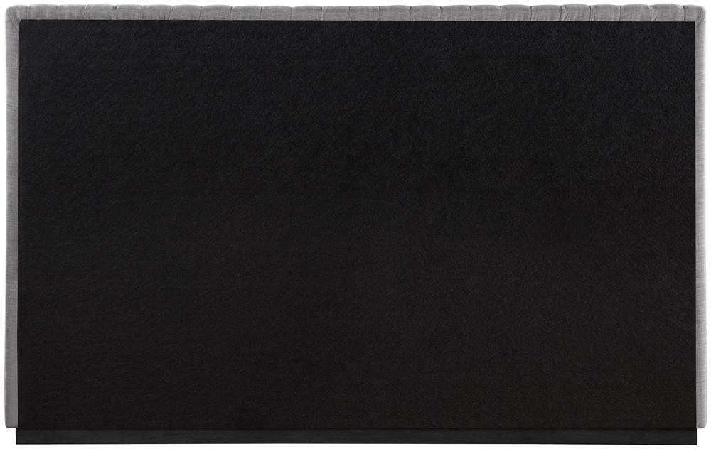 Meridian Furniture - Logan Grey Linen Textured Fabric King Bed - LoganGrey-K veiw 5
