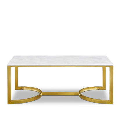 Meridian Furniture - London Gold Coffee Table - 2Pc - 217-C veiw 1