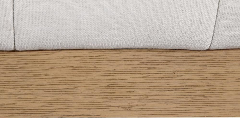 Meridian Furniture - Lucia Cream Linen Textured Fabric King Bed - LuciaCream-K veiw 7
