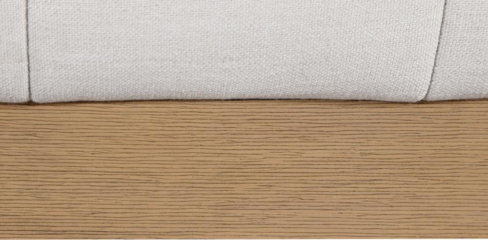 Meridian Furniture - Lucia Cream Linen Textured Fabric Twin Bed - LuciaCream-T veiw 7