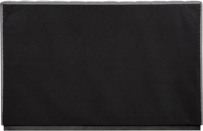 Meridian Furniture - Lucia Grey Linen Textured Fabric King Bed - LuciaGrey-K veiw 5