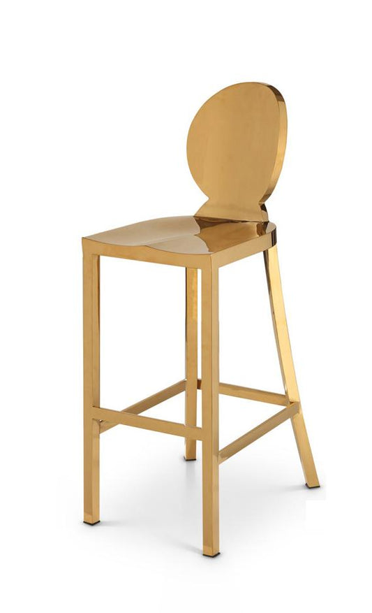 Meridian Furniture - Maddox Gold Stainless Steel Stool - 706 veiw 1