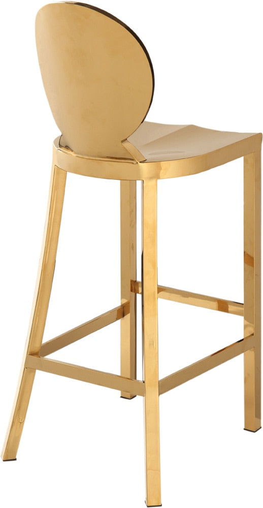 Meridian Furniture - Maddox Gold Stainless Steel Stool - 706 veiw 3