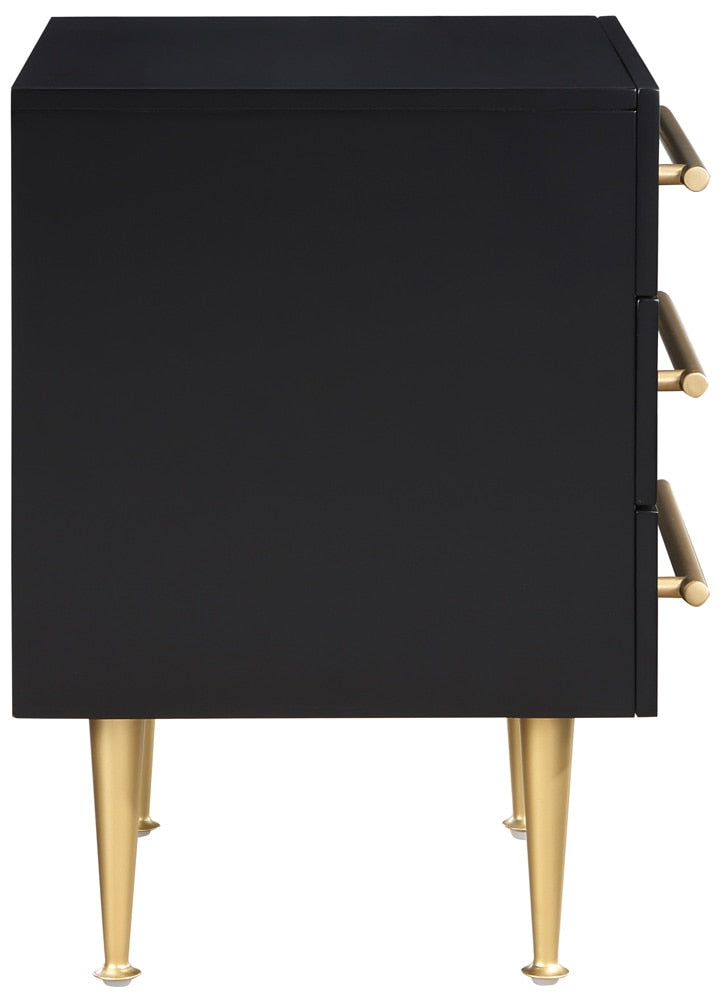 Meridian Furniture - Marisol Black Night Stand - 844Black-NS veiw 5
