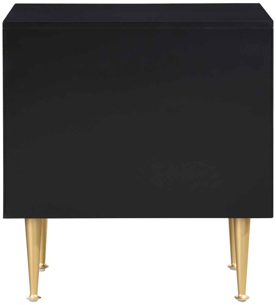 Meridian Furniture - Marisol Black Night Stand - 844Black-NS veiw 6