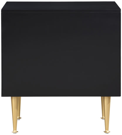 Meridian Furniture - Marisol Black Night Stand - 844Black-NS veiw 6