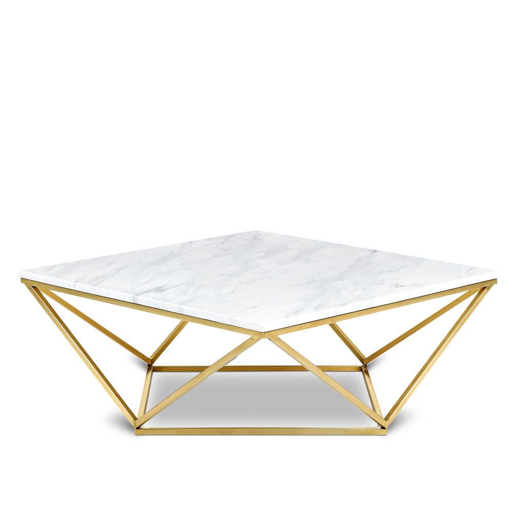 Meridian Furniture - Mason Gold Coffee Table - 2Pc - 216-C veiw 1