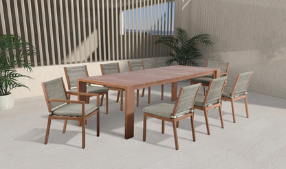 Meridian Furniture - Maui Natural Outdoor Patio Dining Table - 362-T veiw 2