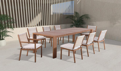 Meridian Furniture - Maui Natural Outdoor Patio Dining Table - 362-T veiw 3