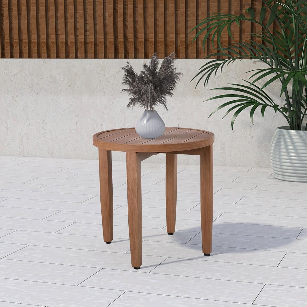 Meridian Furniture - Maui Natural Outdoor Patio End Table - 363-E veiw 2