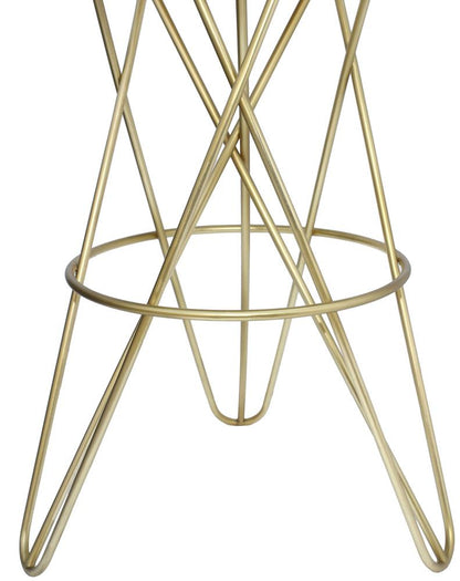 Meridian Furniture - Mercury Gold Iron Bar Stool - 946Gold veiw 5