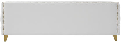 Meridian Furniture - Michelle White Vegan Leather Sofa - 651White-S veiw 3