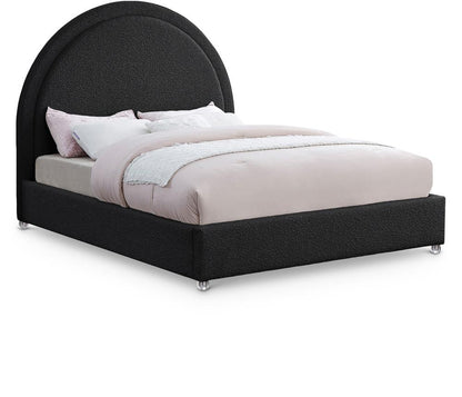 Meridian Furniture - Milo Black Fabric Full Bed - MiloBlack-F veiw 1