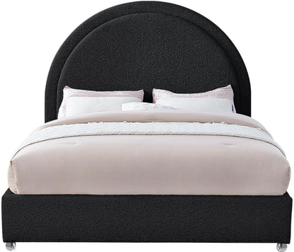 Meridian Furniture - Milo Black Fabric Full Bed - MiloBlack-F veiw 3