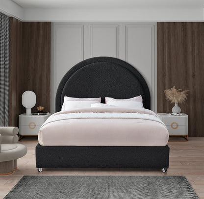 Meridian Furniture - Milo Black Fabric King Bed - MiloBlack-K veiw 4