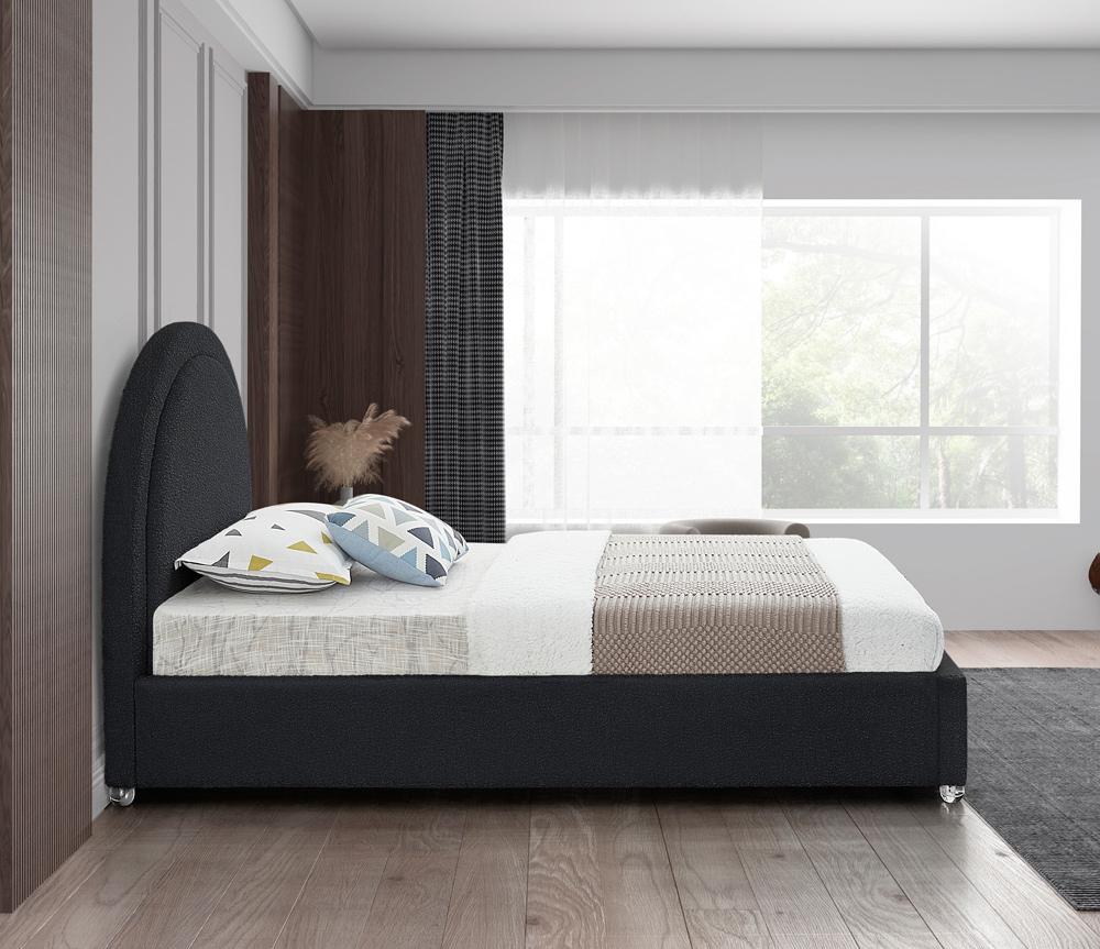 Meridian Furniture - Milo Black Fabric Twin Bed - MiloBlack-T veiw 5
