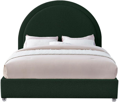 Meridian Furniture - Milo Green Fabric Full Bed - MiloGreen-F veiw 3