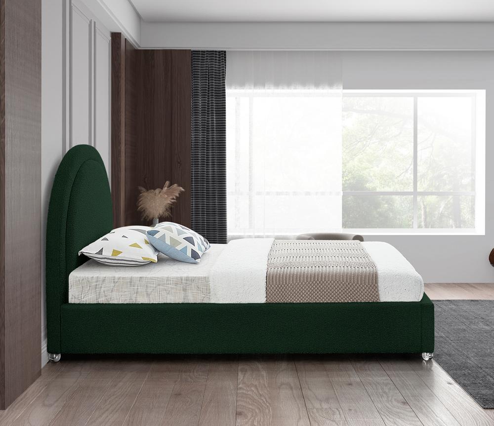 Meridian Furniture - Milo Green Fabric Twin Bed - MiloGreen-T veiw 5