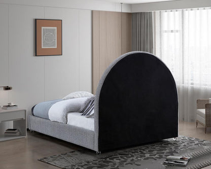 Meridian Furniture - Milo Grey Fabric King Bed - MiloGrey-K veiw 6