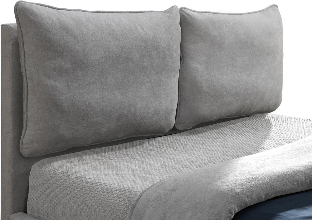 Meridian Furniture - Misha Light Grey Polyester Fabric King Bed - MishaGrey-K veiw 7