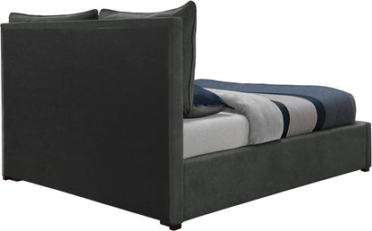 Meridian Furniture - Misha Pepper Black Polyester Fabric King Bed - MishaBlack-K veiw 6