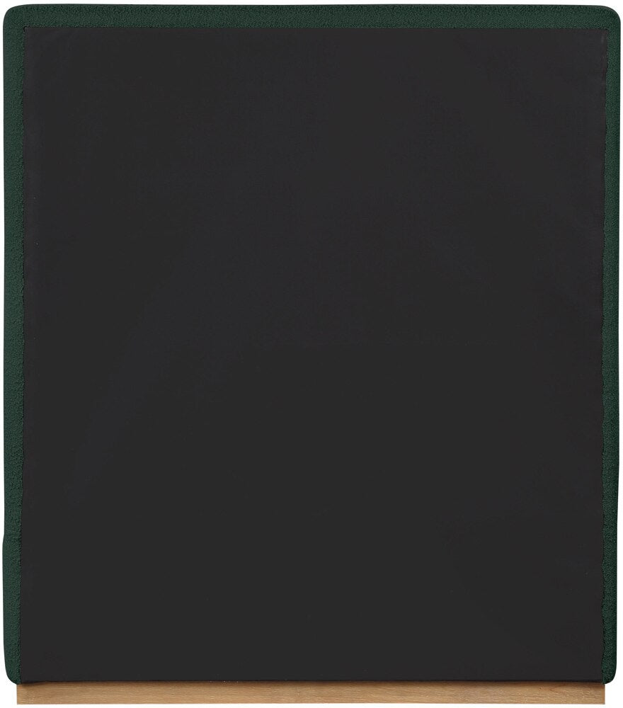 Meridian Furniture - Monaco Green Boucle Fabric Twin Bed - MonacoGreen-T veiw 6