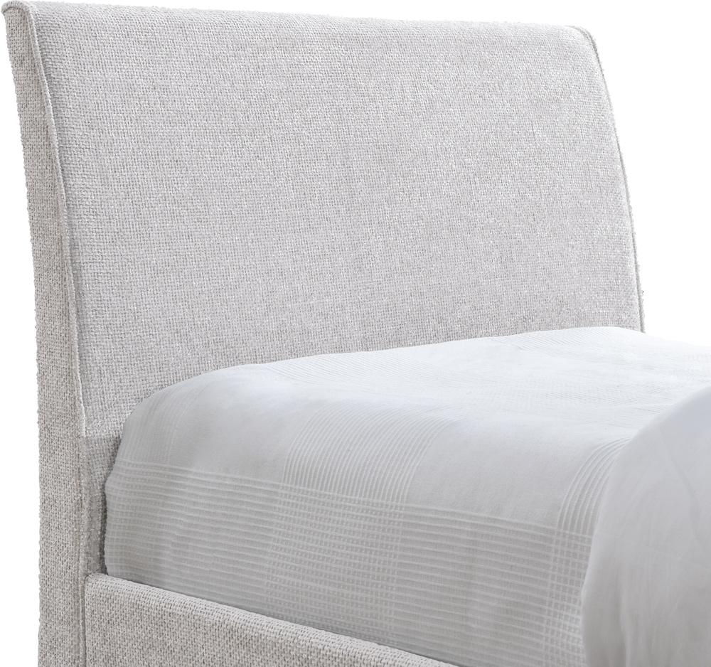 Meridian Furniture - Myles Cream Chenille Fabric Twin Trundle Bed - B1262Cream-T veiw 6