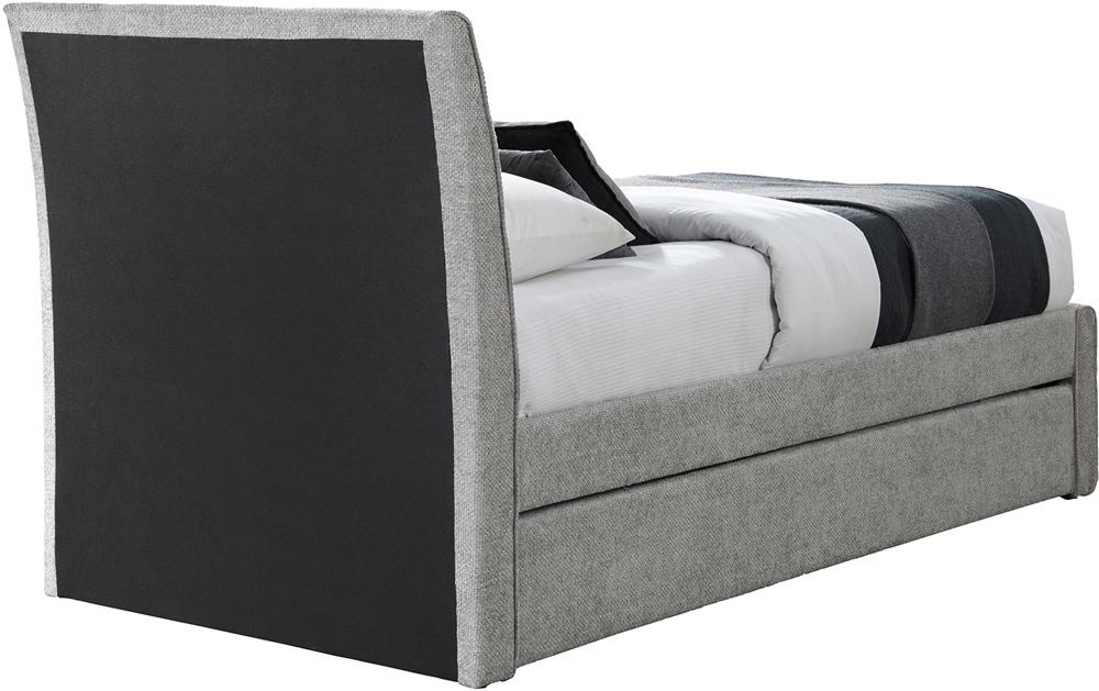 Meridian Furniture - Myles Grey Chenille Fabric Twin Trundle Bed - B1262Grey-T veiw 5