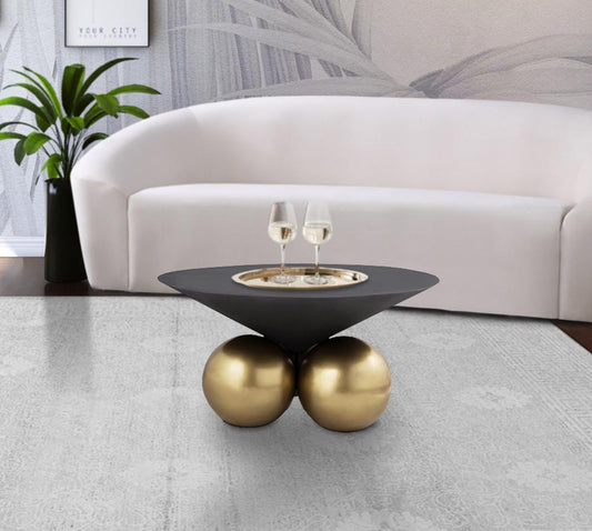 Meridian Furniture - Naples Grey Cement Coffee Table - 265-C veiw 2