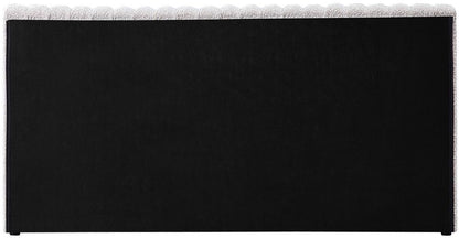 Meridian Furniture - Nash Cream Boucle Fabric King Bed - NashCream-K veiw 6