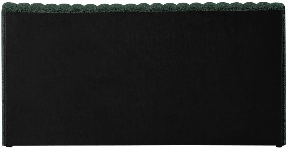 Meridian Furniture - Nash Green Boucle Fabric Full Bed - NashGreen-F veiw 6