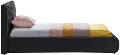 Meridian Furniture - Nico Black Velvet Twin Bed - NicoBlack-T veiw 5