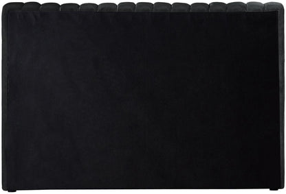 Meridian Furniture - Nico Black Velvet Twin Bed - NicoBlack-T veiw 6