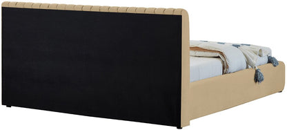 Meridian Furniture - Nico Camel Velvet King Bed - NicoCamel-K veiw 7